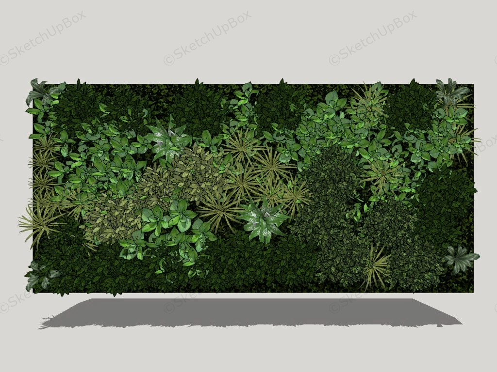 Vertical Garden Wall Panel sketchup model preview - SketchupBox