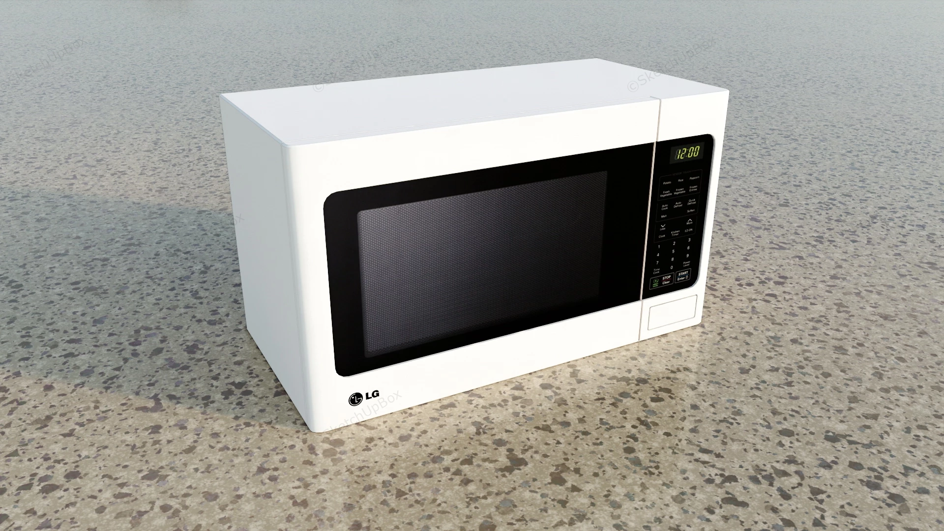 LG Microwave Oven sketchup model preview - SketchupBox