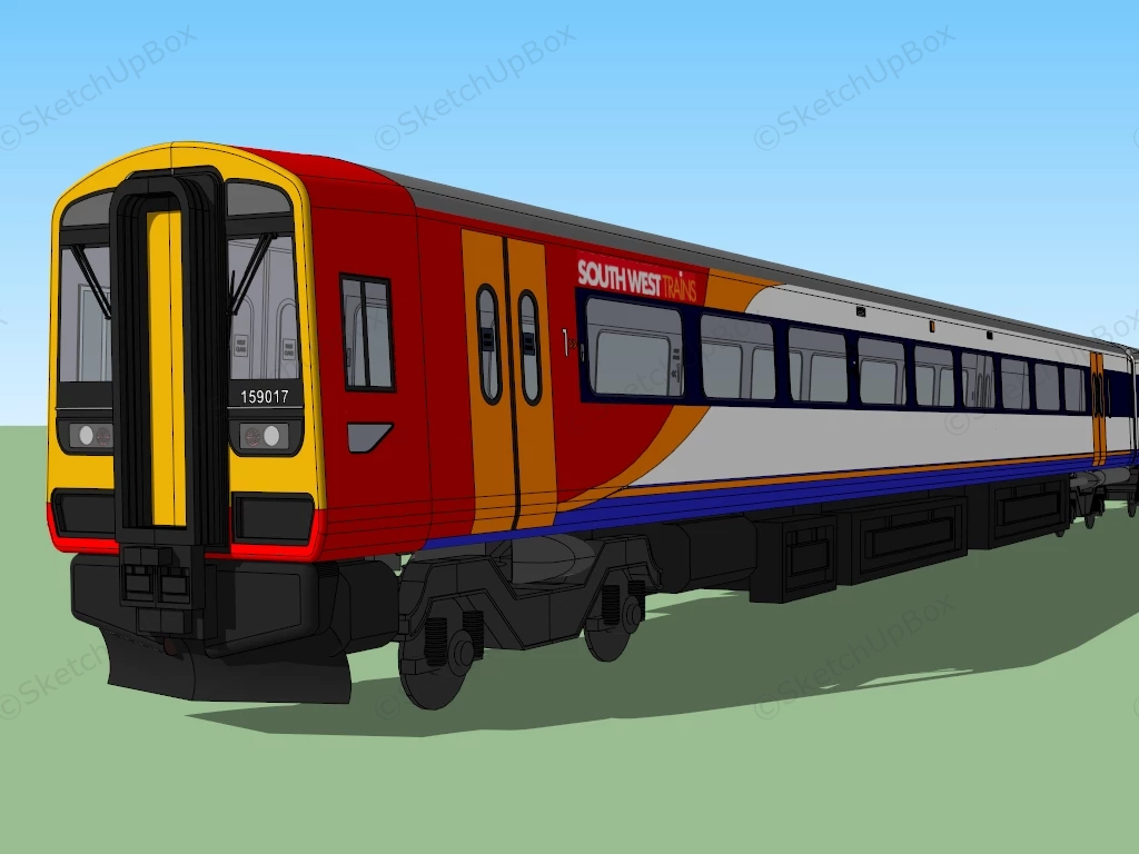 South West Trains sketchup model preview - SketchupBox