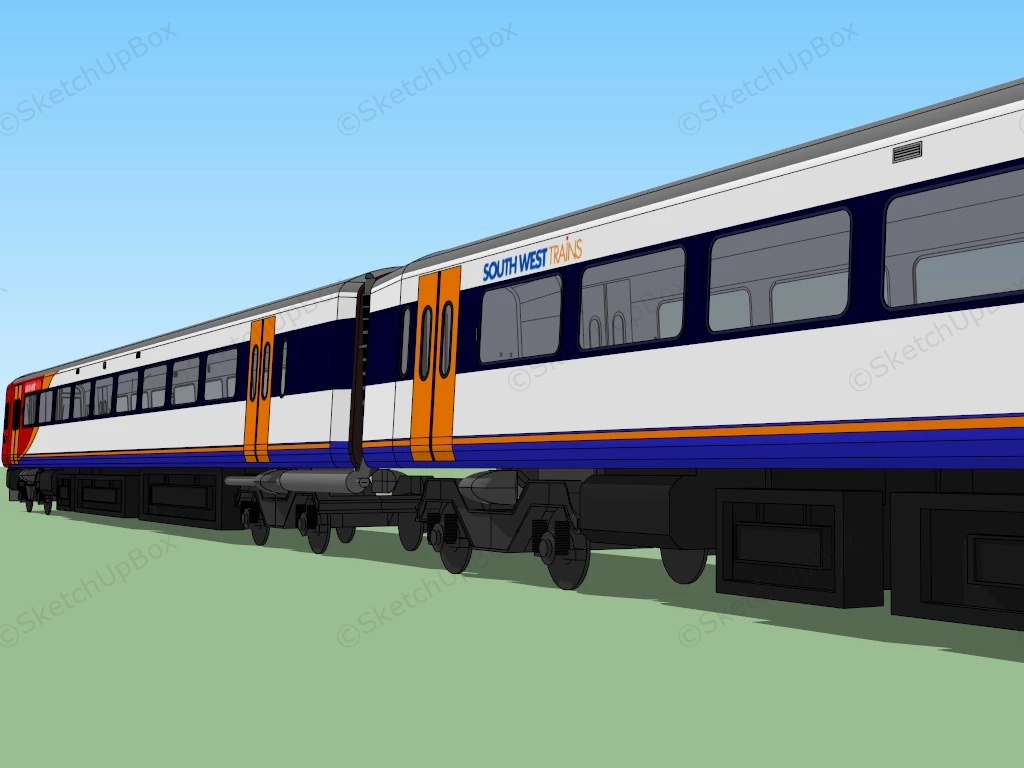 South West Trains sketchup model preview - SketchupBox