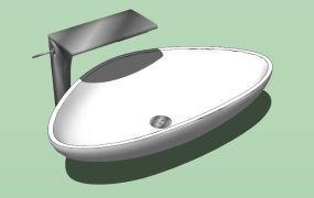 Wash Basins SketchUp 3D Model .skp File Download - SketchupBox