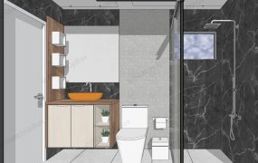 Bathroom Design SketchUp 3D Models .skp File Download - SketchupBox