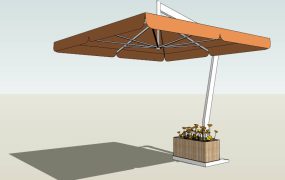 Outdoor Patio Umbrella SketchUp 3D Models .skp File Download - SketchupBox