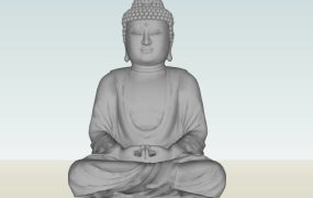 Buddha Sketchup 3d Model .skp File Download - Sketchupbox